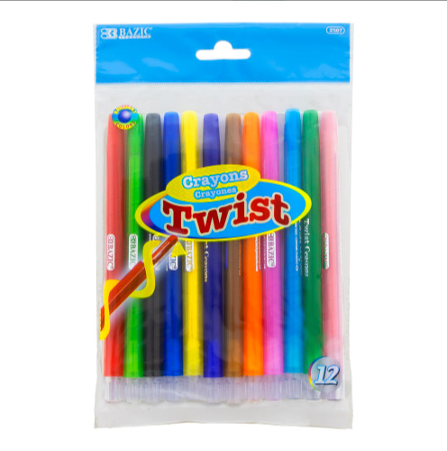 CRAYON BAZIC TWISTABLE 12 COLO – Angelus Press